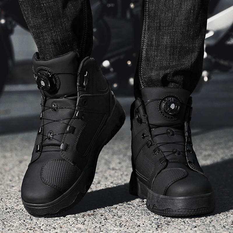 Men Motorcycle Riding Boots Wa - đánh giá và giá Cycling Commute Shoes